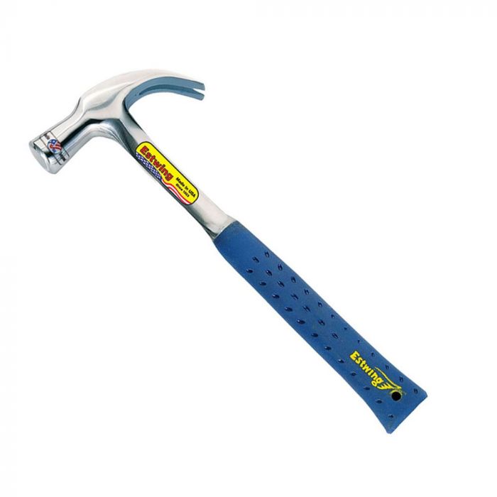 Estwing E3/28C 24oz Curved Claw Smooth Face Hammer - Vinyl Grip
