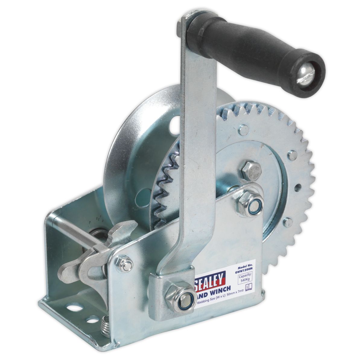 Sealey GWE1200M Geared Hand Winch 540kg Capacity