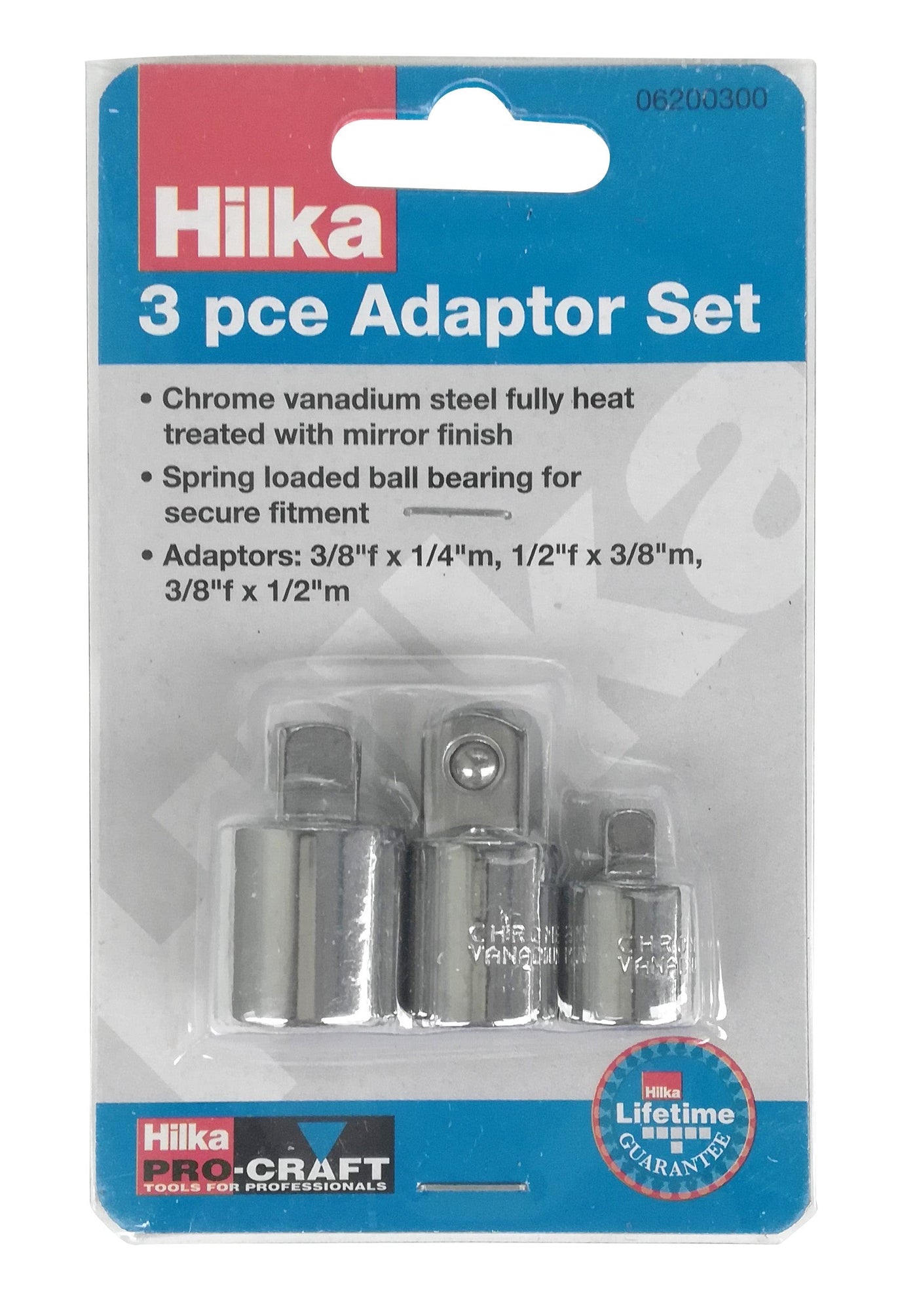 Hilka 3 Piece Adaptor Set Pro Craft