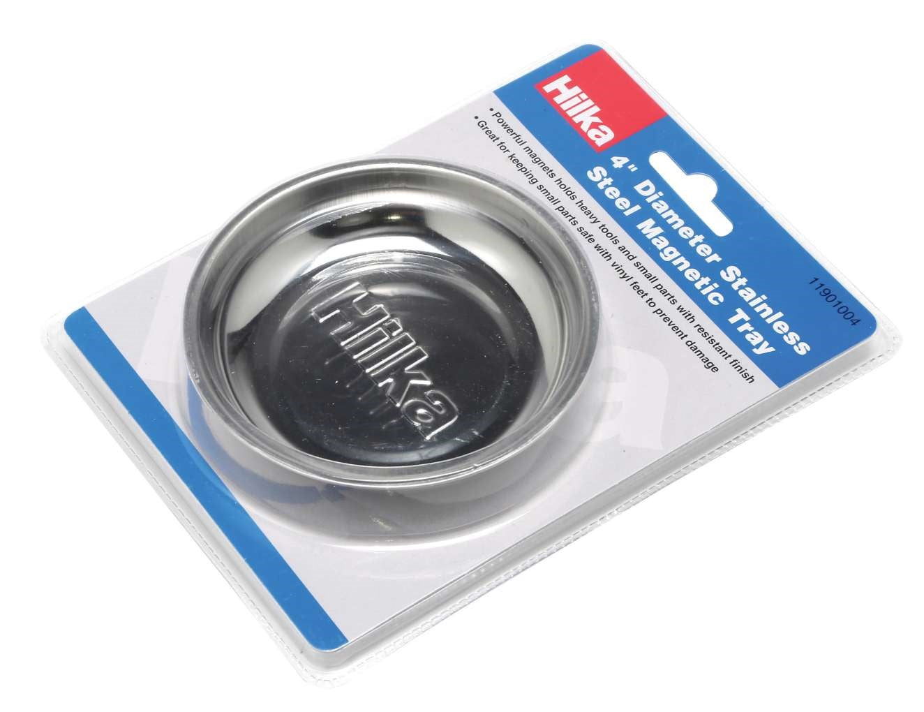 Hilka 4" Diameter Stainless Steel Magnetic Tray