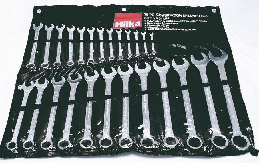 Hilka 25 Piece Combination Spanner Set Metric Pro Craft