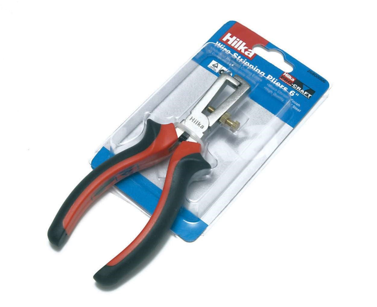 Hilka Plier Soft Grip Handles Pro Craft 6" (150mm) Wire Stripper