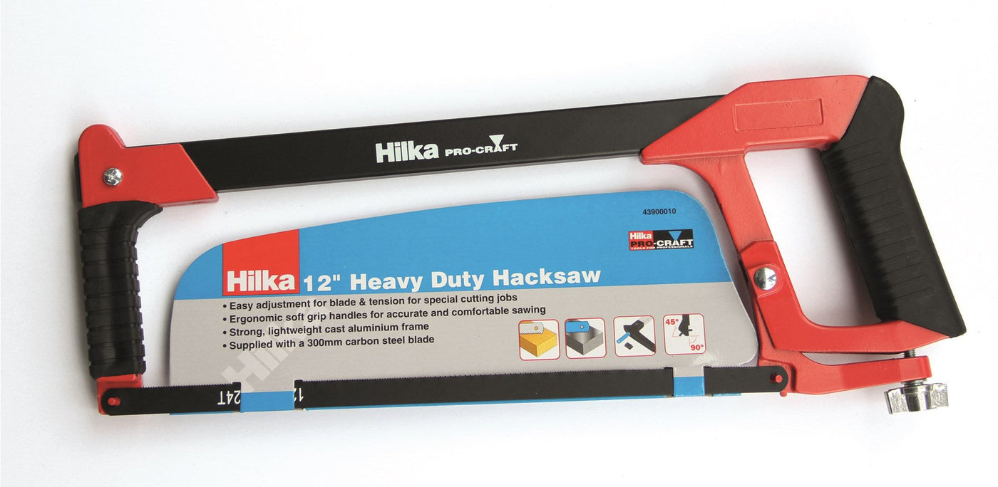 Hilka 12" Heavy Duty Hacksaw Frame Pro Craft
