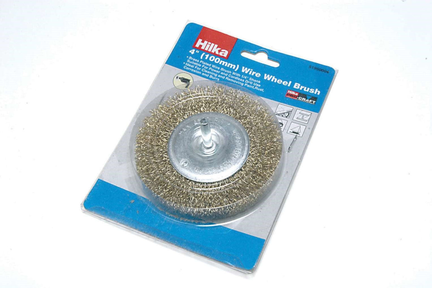 Hilka 4" Wire Wheel Brush Pro Craft