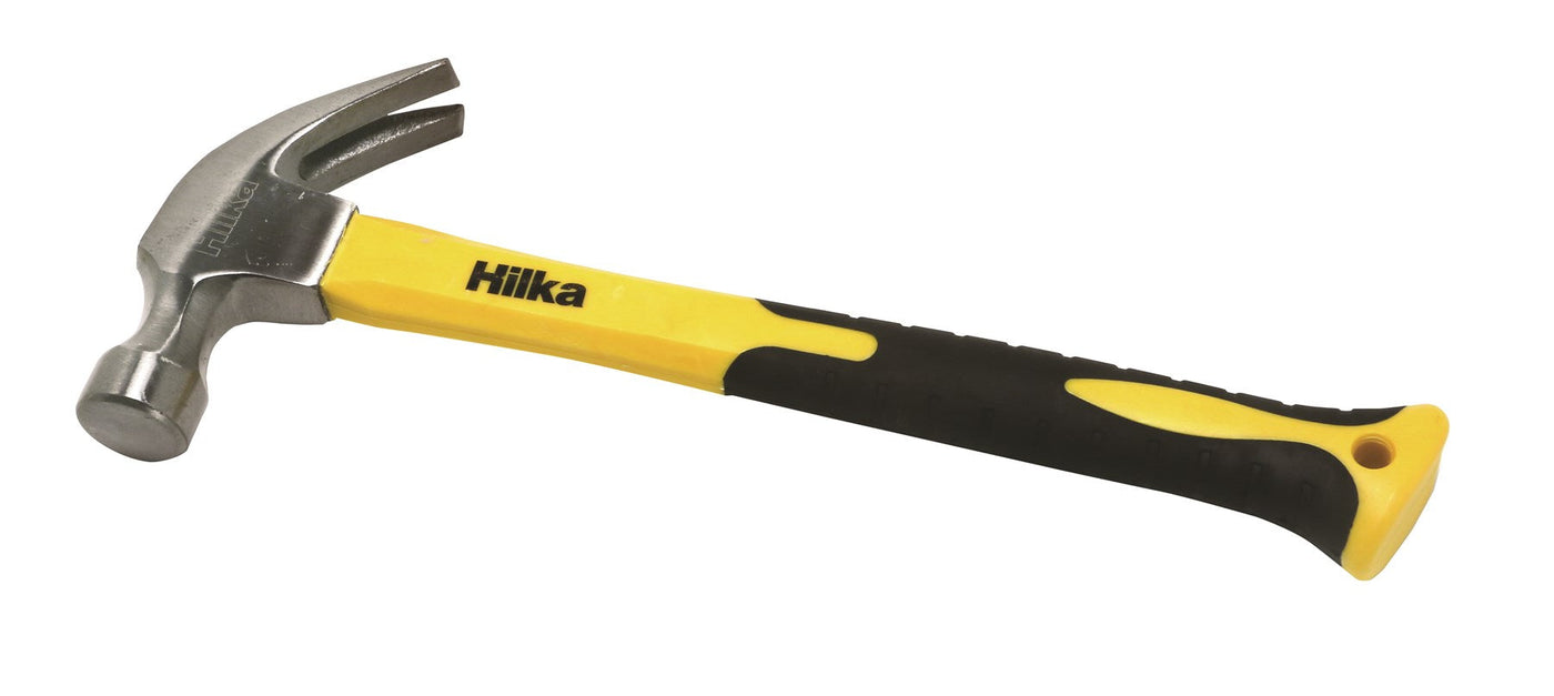 Hilka 16oz Claw Hammers Fibre Glass Shaft Pro Craft