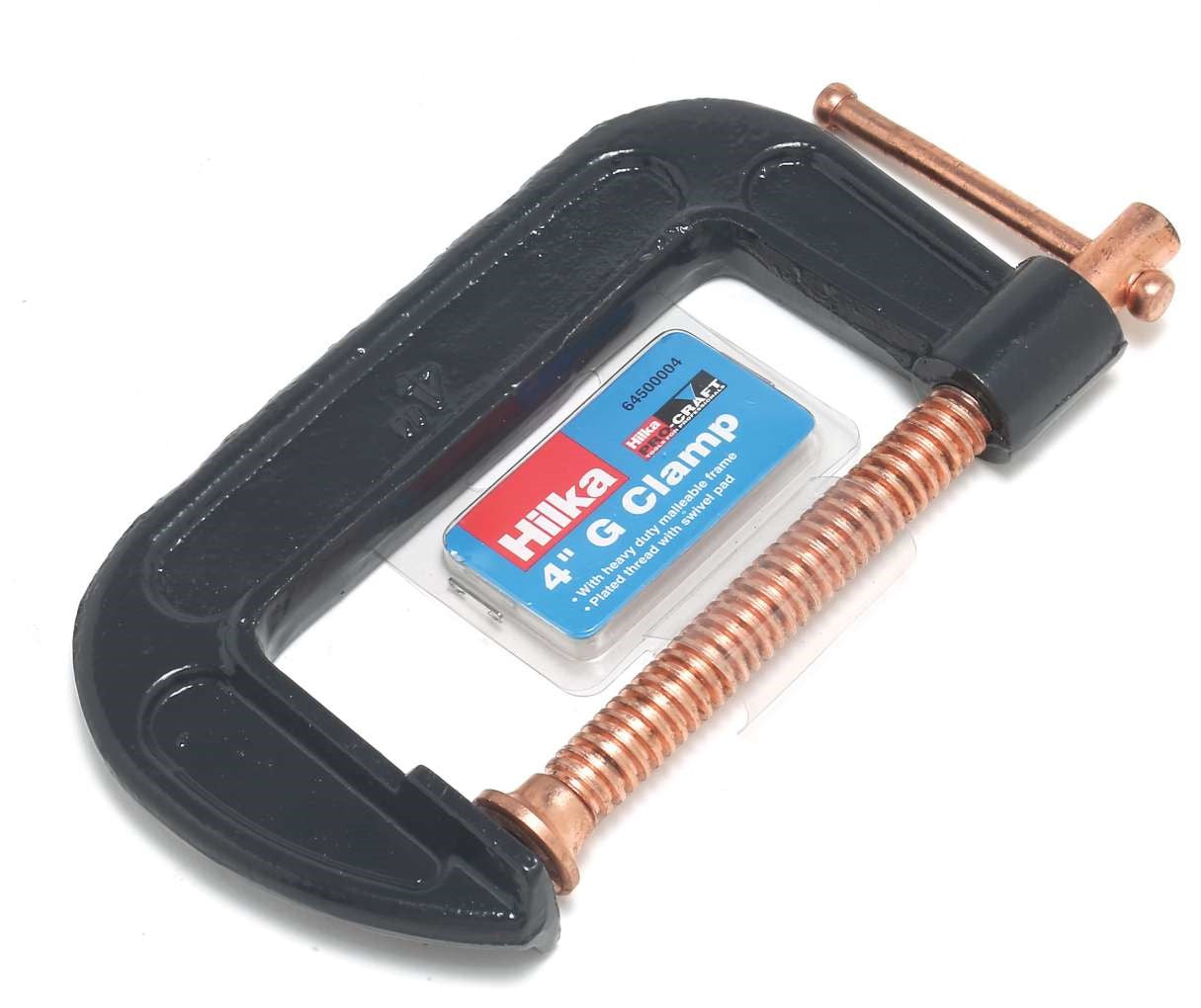 Hilka Heavy Duty G Clamp Pro Craft 4" (100mm)