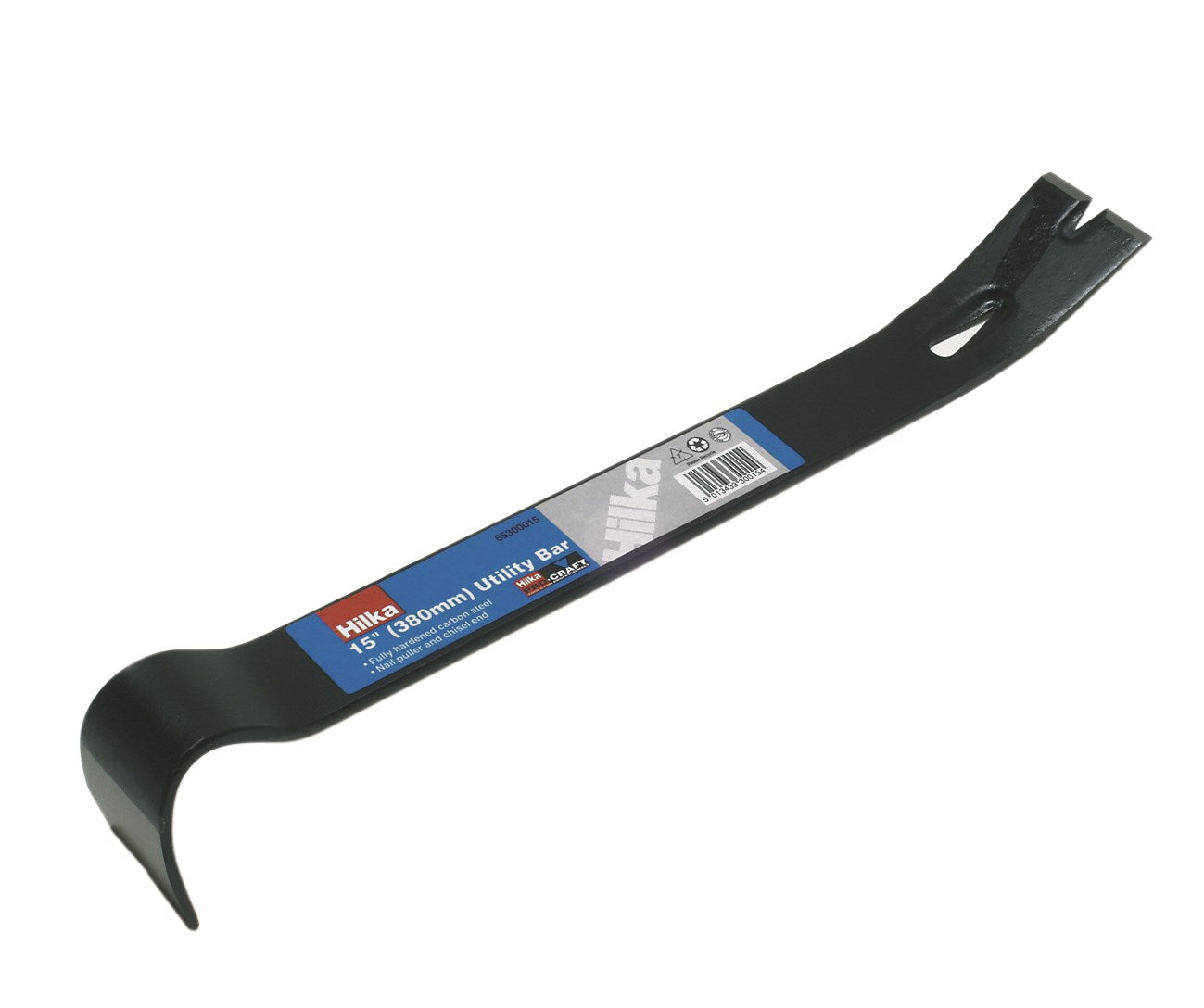 Hilka 15" (380mm) Utility Bar with Nail Puller and Chisel Pro Craft