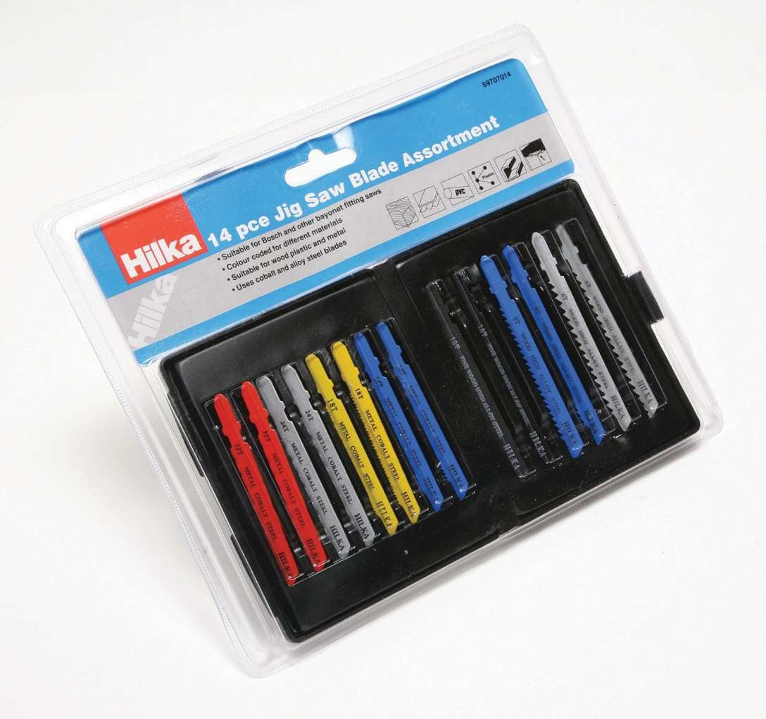 Hilka 14 Piece Jigsaw Blade Assortment Pro Craft
