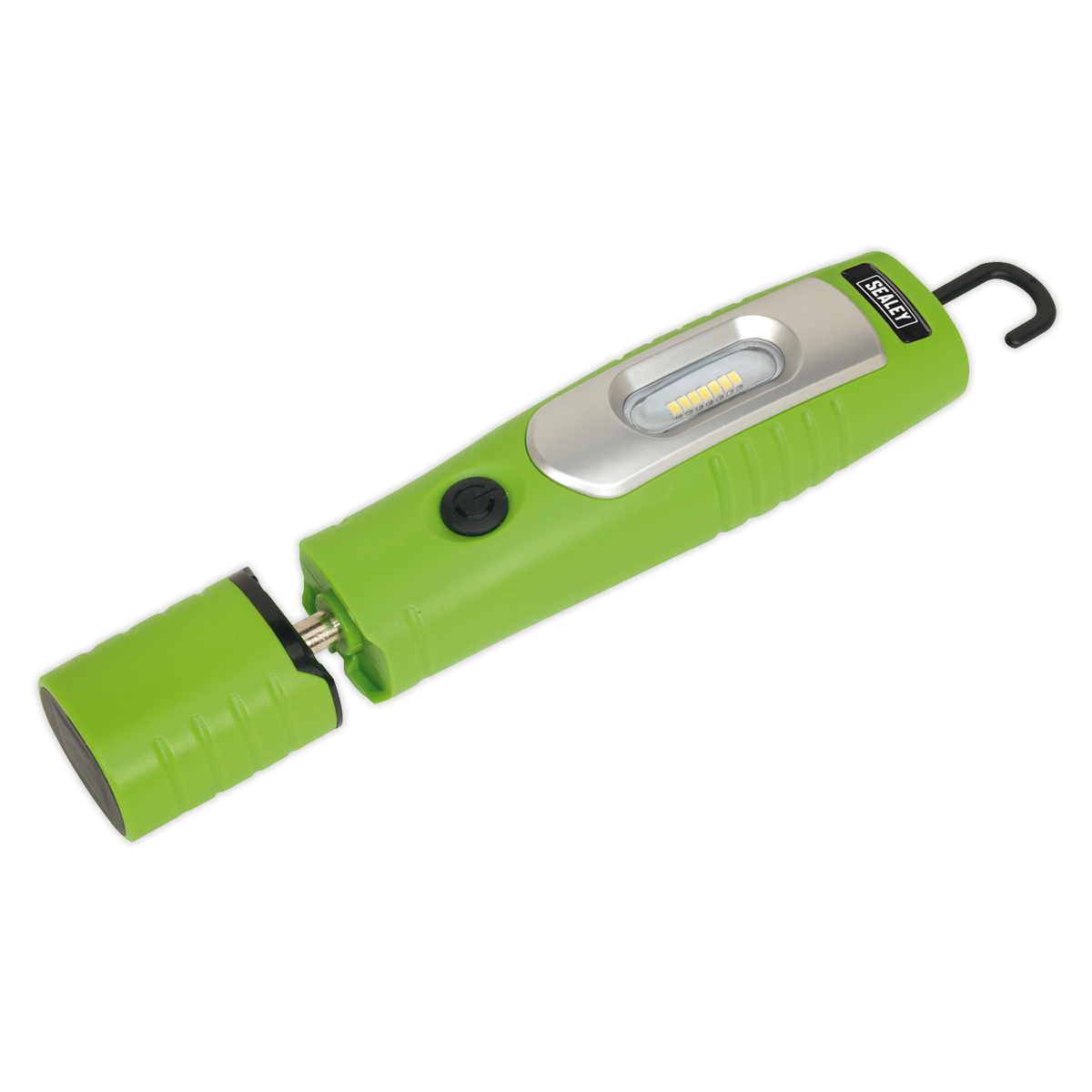 Sealey LED3602G Rechargeable 360 Degree Inspection Lamp 7 SMD + 3W LED Green Lithium-ion