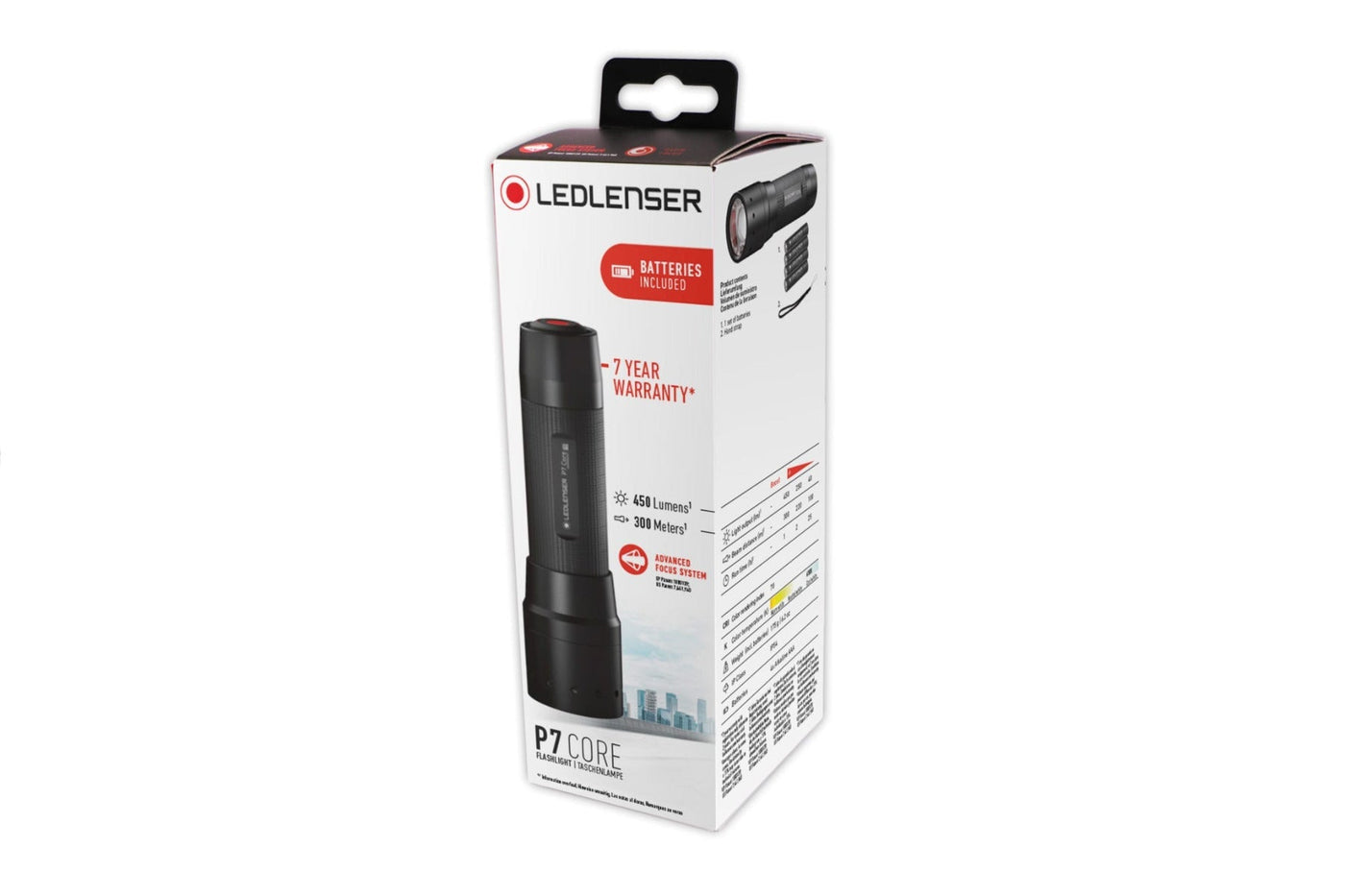 LED Lenser P7 CORE Torch 450 Lumens