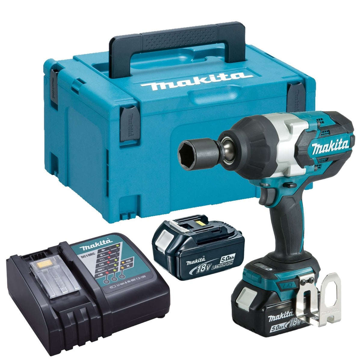 Makita DTW1002RTJ 18v LXT Brushless Impact Wrench 2x 5.0Ah