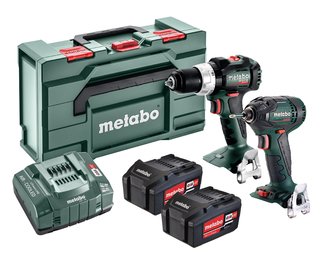 Metabo SB18 LT BL + SSD 18 LTX 200 BL Twin Pack 2 x 5.2Ah