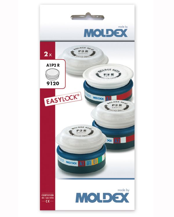 Moldex 9120 A1P2 R EasyLock Pre-Assembled Filters (Pair)