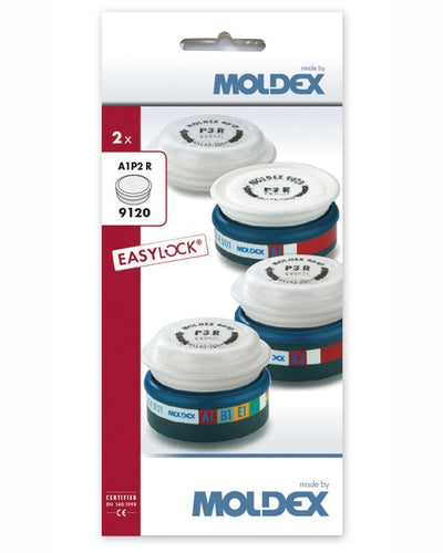 Moldex 9120 A1P2 R EasyLock Pre-Assembled Filters (Pair)