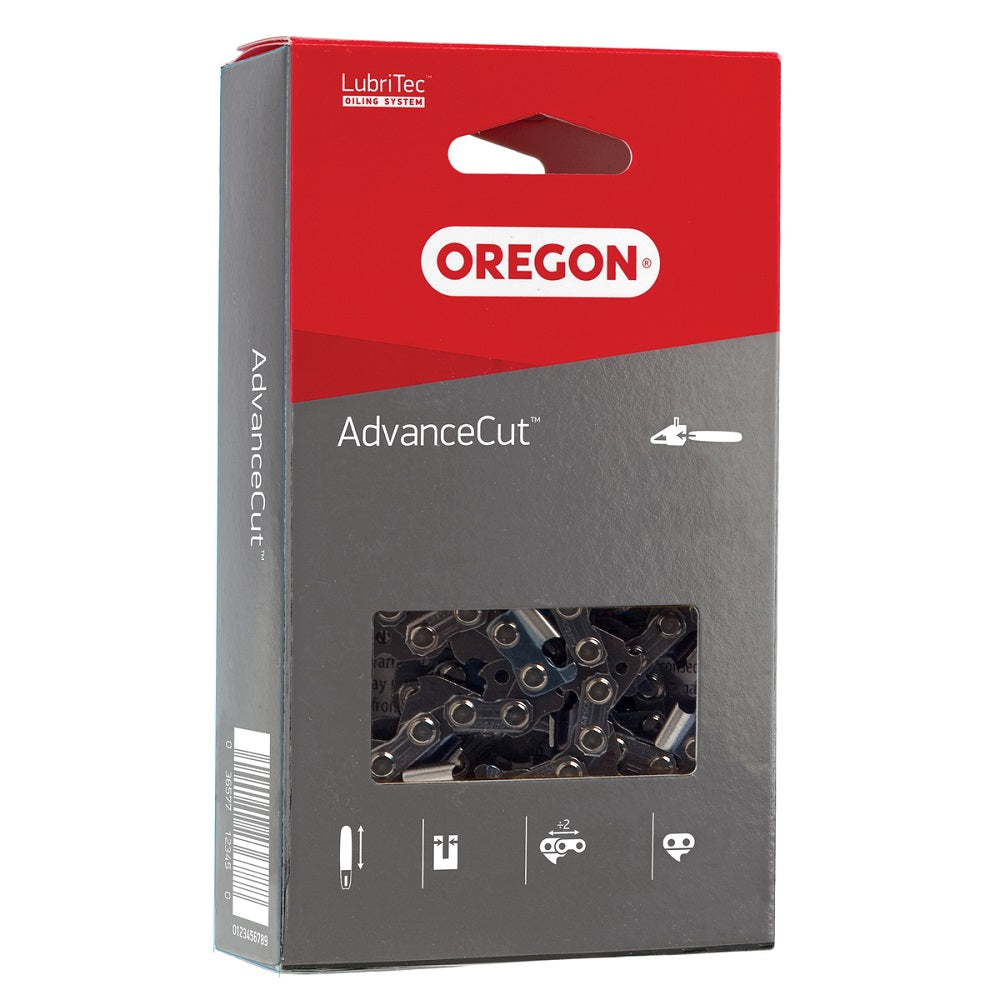 Oregon 91PX053E Chainsaw Chain, 3/8 Chamfer Chisel w/ Ramped DG