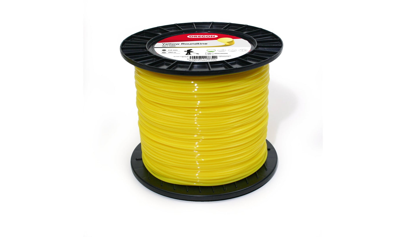 Oregon 90159E Yellow Roundline, Trimmer Line Wire, 2.4mm x 180 M (Spool)