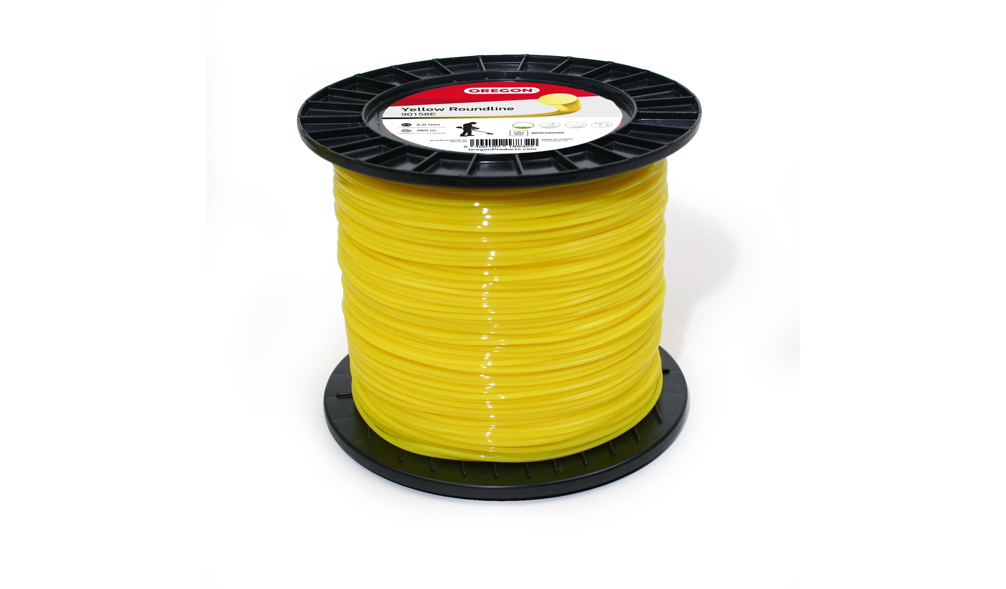 Oregon 90161E Yellow Roundline, Trimmer Line Wire, 2.0mm x 520 M (Spoo ...