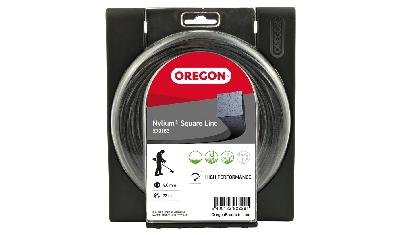 Oregon 109521E Square Nylium, Trimmer Line Wire, 2.4mm x 60 M (Donut)