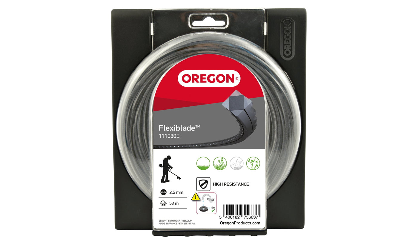 Oregon 111080E Flexiblade Donut, Trimmer Line Wire, 2.50mm x 53M