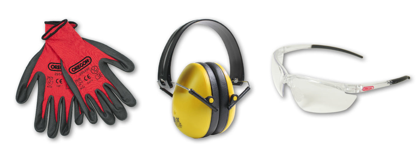 Oregon 572870 Safety Kit (Gloves, Earmuff & Glasses)