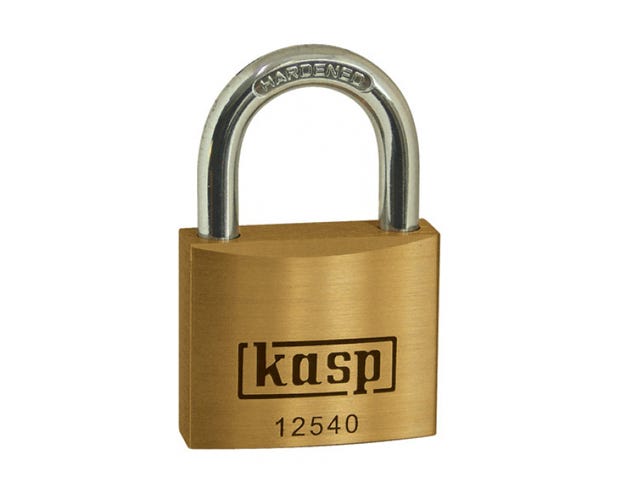 KASP K12550D Premium Brass Padlock - 50mm