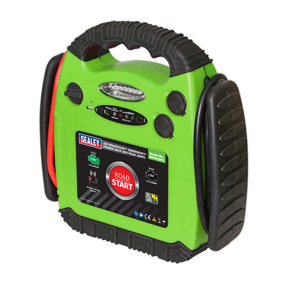 Sealey RS1312HV RoadStart Power Pack 12V 900A Hi-Vis Green