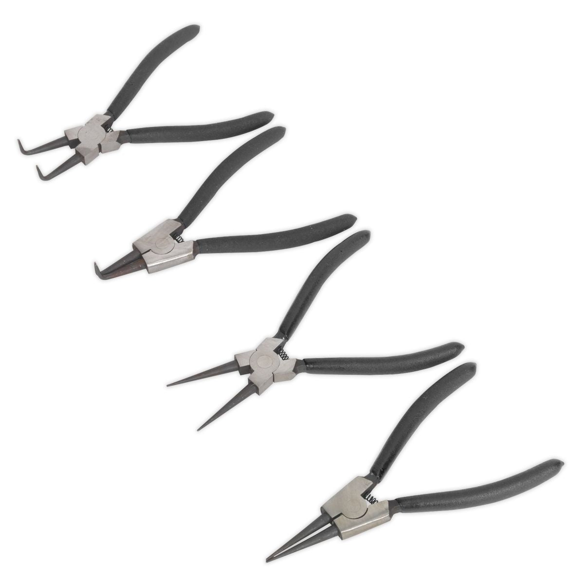 Sealey S01058 Circlip Pliers Set 4 Piece Internal/External