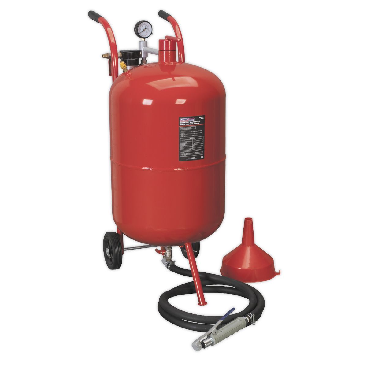 Sealey SB998 Shot Blaster with Water Trap & Wheels 75L