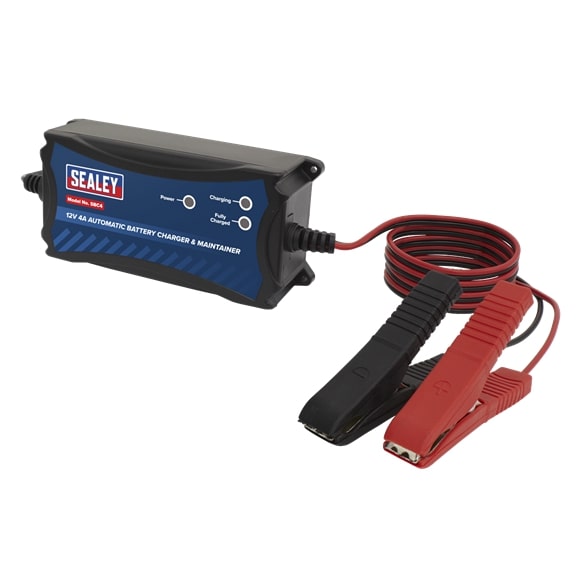 Sealey SBC4 12V 4A Automatic Battery Charger & Maintainer