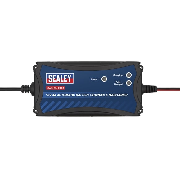 Sealey SBC4 12V 4A Automatic Battery Charger & Maintainer