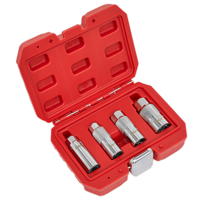 Sealey AK6556 Spark Plug Socket Set 4pc 3/8"Sq Drive