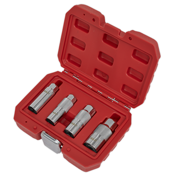 Sealey AK6556 Spark Plug Socket Set 4pc 3/8"Sq Drive