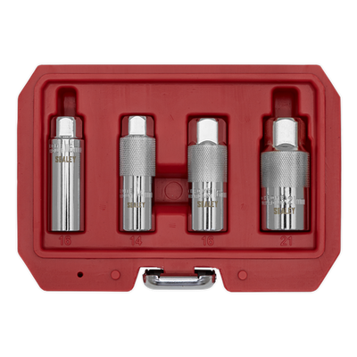 Sealey AK6556 Spark Plug Socket Set 4pc 3/8"Sq Drive