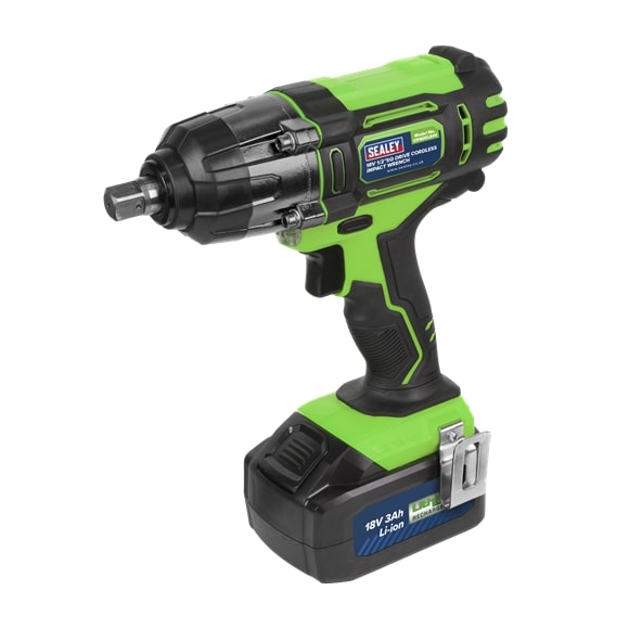 Sealey CP400LIHV Cordless Impact Wrench 18V 3Ah Li-ion 1/2" Square Drive Hi-Vis
