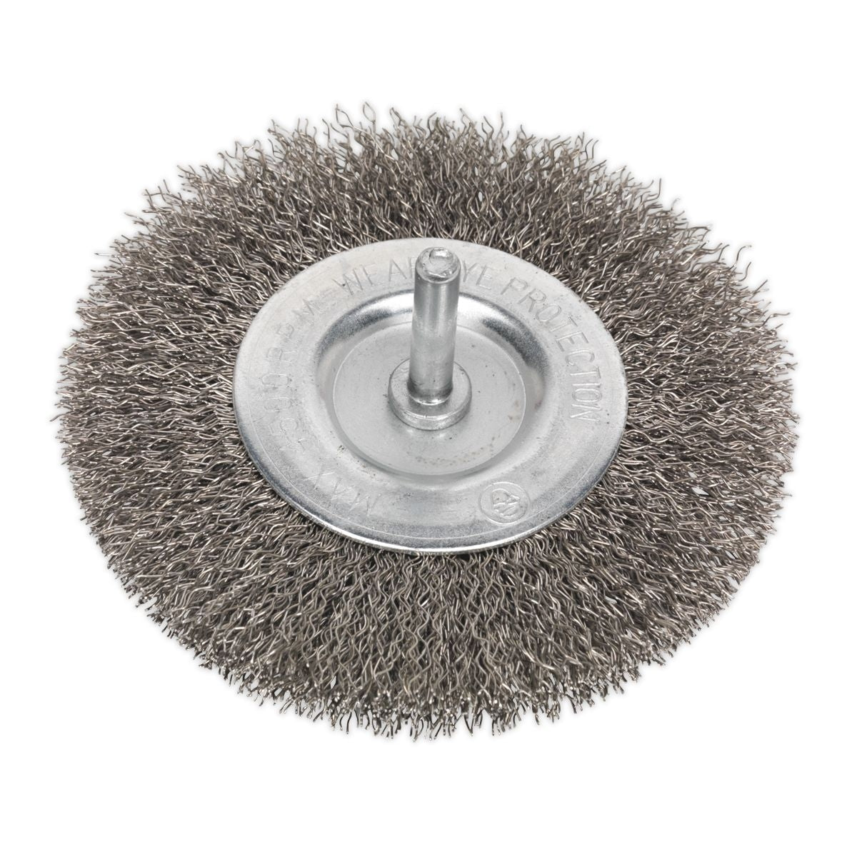 Sealey SFBS100 Flat Wire Brush Stainless Steel 100mm with 6mm Shaft