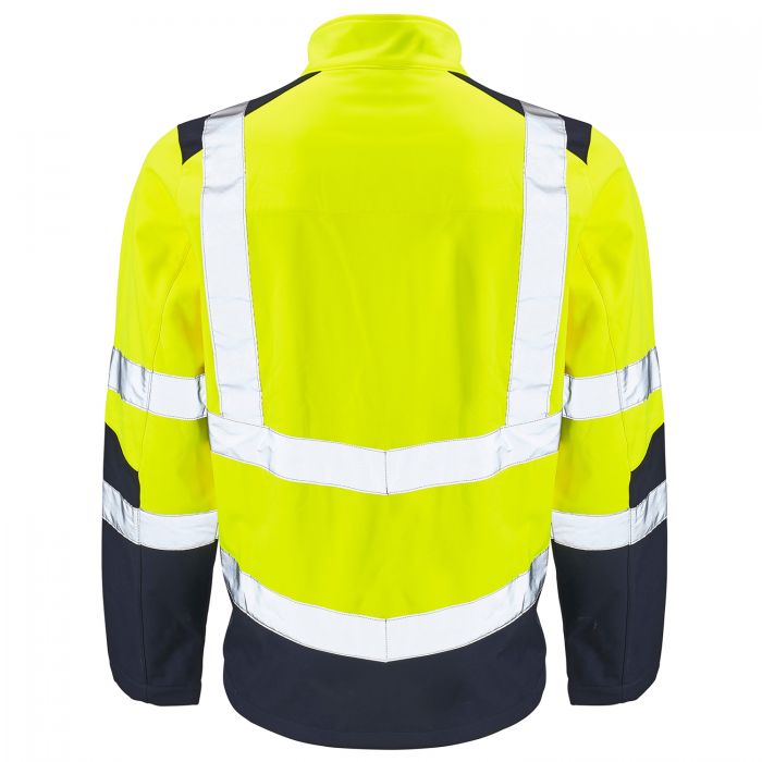 Supertouch Hi-Vis Softshell Jacket, Yellow/Navy