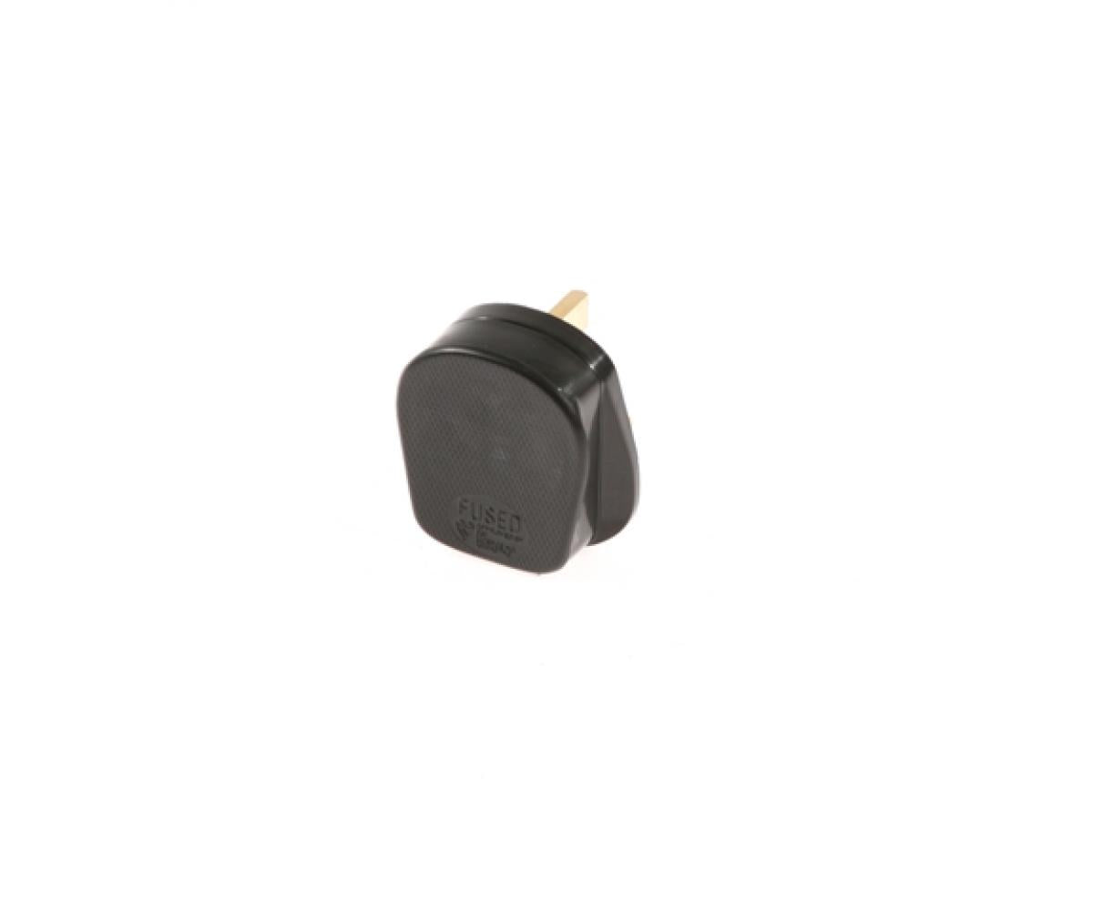 SMJ RP13AB 13 Amp Heavy Duty Rubber Plug - Black