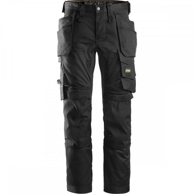 Snickers 6241 AllRoundWork Stretch Holster Pocket Trousers, Black