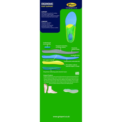 Grisport Sport Plus Insoles, Green