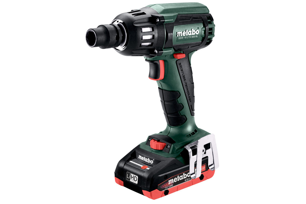 Metabo SSW 18 LTX 400 BL Brushless Impact Wrench 2x 18V LiHD 4.0Ah