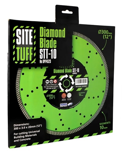 Site Tuff DP14523 STT-10 300mm Continuous Rim Turbo Diamond Blade for Concrete & Building Materials