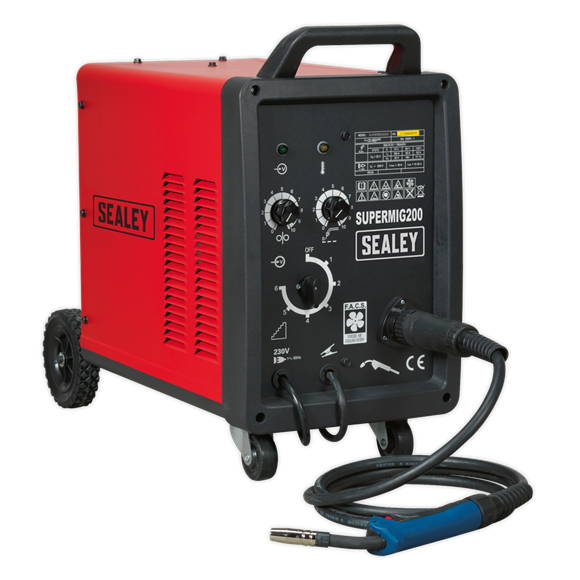 Sealey SUPERMIG200 Professional MIG Welder 200Amp 230V with Binzel Euro Torch