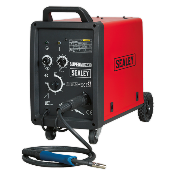 Sealey SUPERMIG230 Professional MIG Welder 230Amp 230V with Binzel Euro Torch