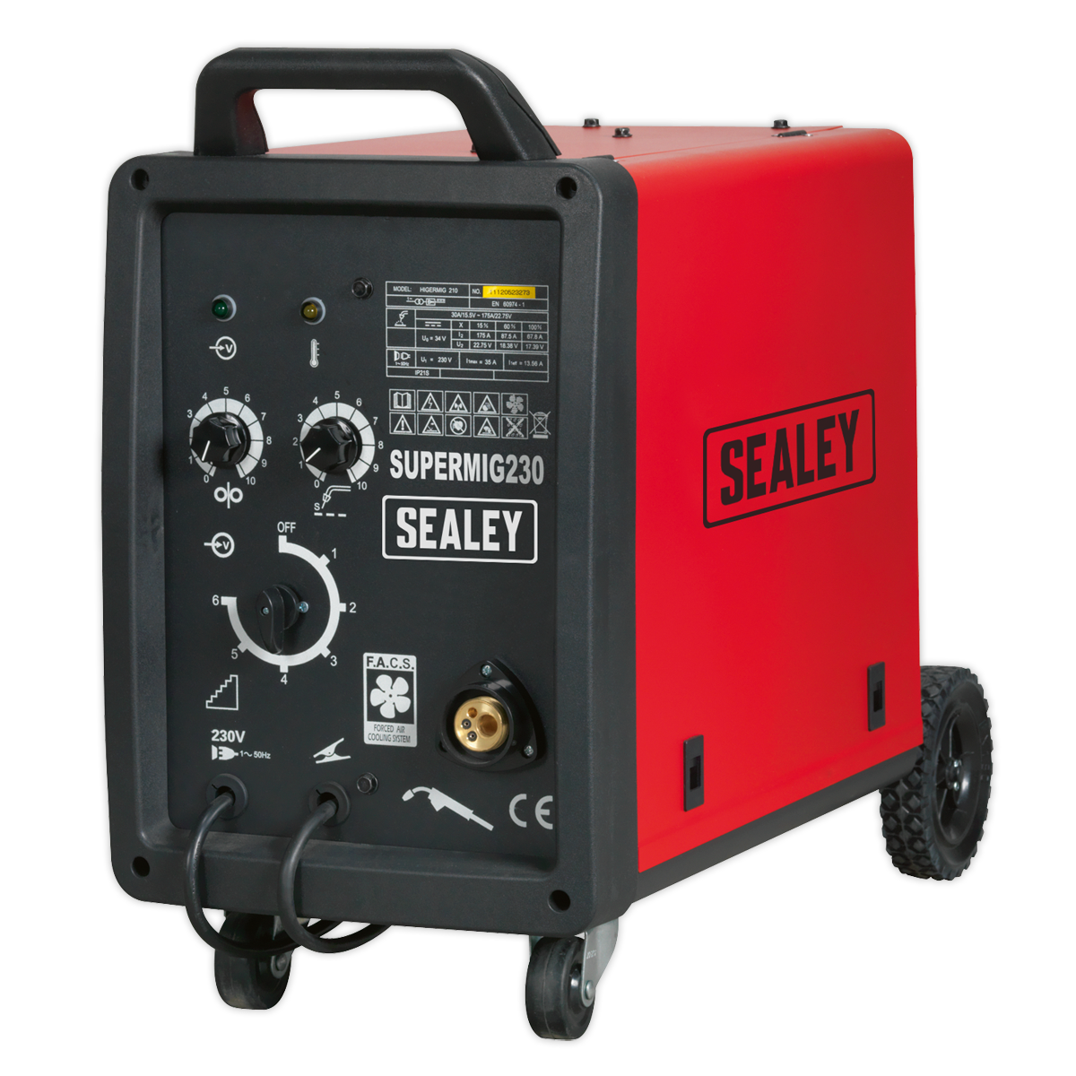 Sealey SUPERMIG230 Professional MIG Welder 230Amp 230V with Binzel Euro Torch