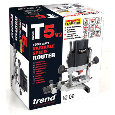 Trend T5EB/MK2 1000W 1/4" Variable Speed Router 240V