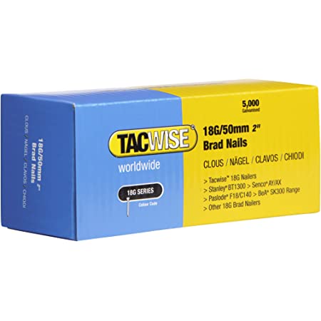 Tacwise 0401 18ga 50mm Brad Nails 5000 Box