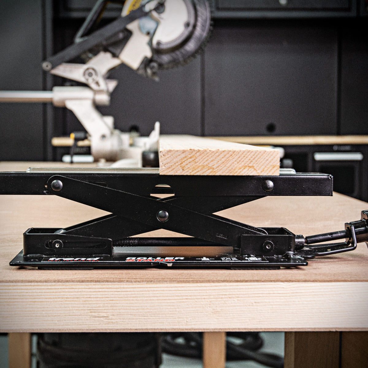Trend R/STAND/A Adjustable Benchtop Mitre Saw Roller Stand