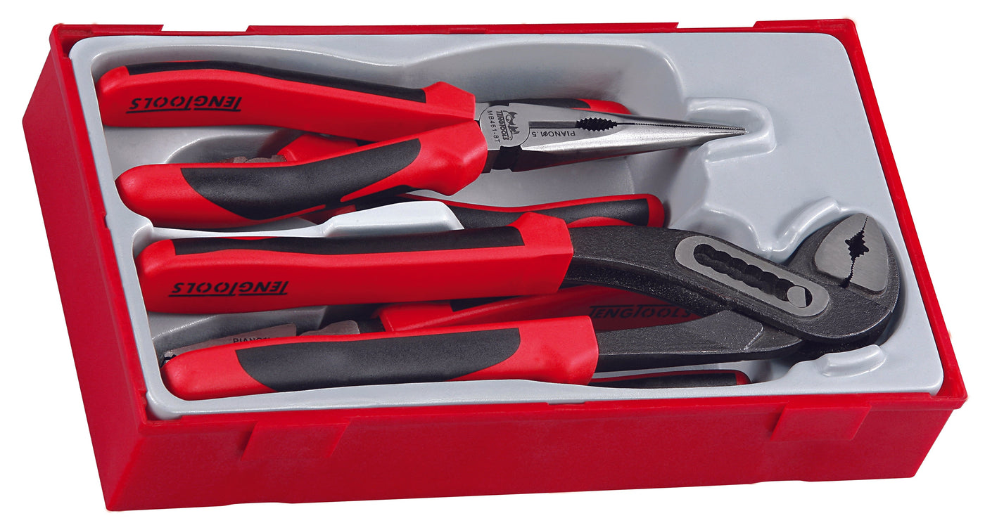 Teng Tools TT440-T Plier Set TPR Grip 4 Pieces